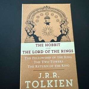 The Lord of The Rings book set including The Hobbit.